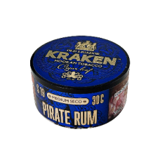 Табак для кальяна Kraken Medium Seco - Pirate Rum (Пиратский ром), 30 гр.