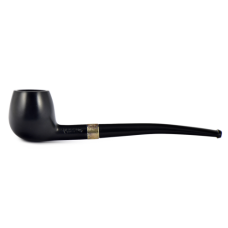 Курительная трубка Peterson Junior Ebony - Canted Apple Silver Mounted (без фильтра)