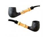 Трубка Tsuge Bamboo Half Bent Sandblast, без фильтра