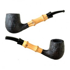 Трубка Tsuge Bamboo Half Bent Sandblast, без фильтра