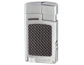  Зажигалка Xikar 523 Forte Carbon Fiber Silver SLCF