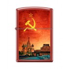 Зажигалка Zippo Z233 SOVIET DESIGN Красная Москва