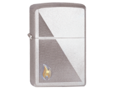 Зажигалка Zippo 205 Zippo Flame Satin Chrome