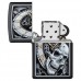 Зажигалка Zippo Z29854 Skull Clock Design - Black Matte