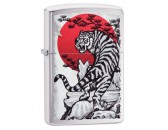 Зажигалка Zippo Z29889 Asian Tiger Design - Brushed Chrome